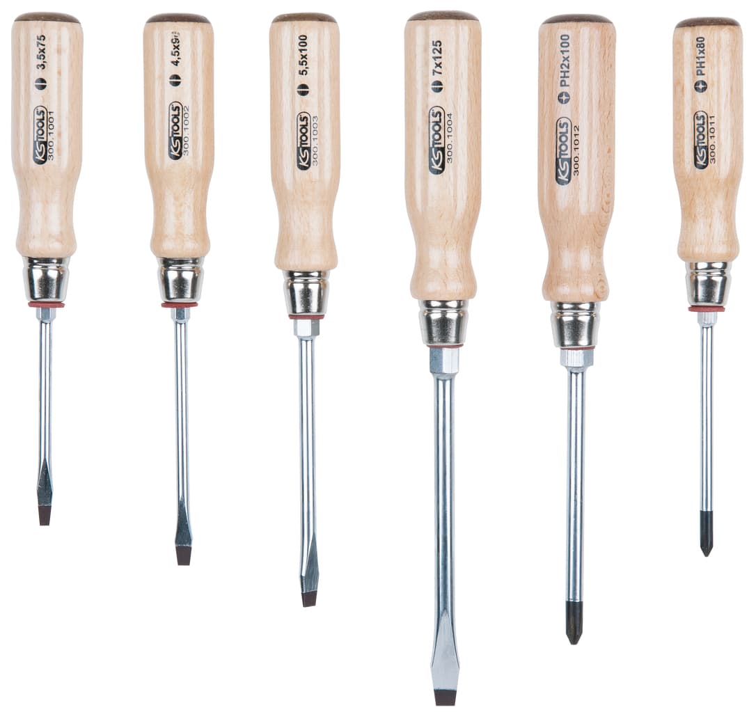 Tournevis ERGOTORQUE® BOIS - 6 pcs