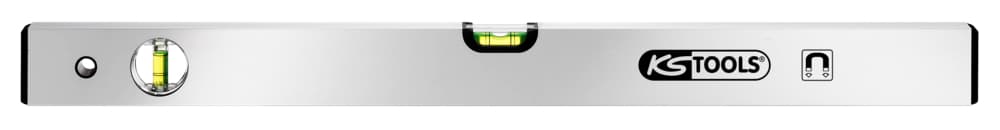 Niveau rectangulaire aluminium anodisé aimanté, 600 mm