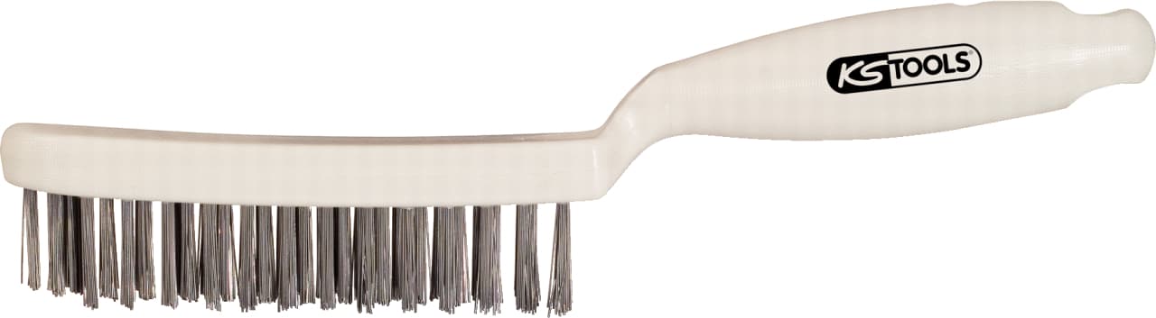 Brosse métallique à 4 rangées acier, 285 mm