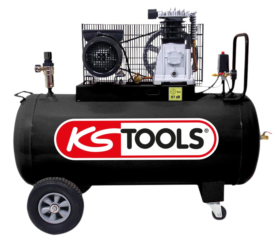 Compresseur sur cuve 200 L - 10 bar - 3 CV -220 V Mono