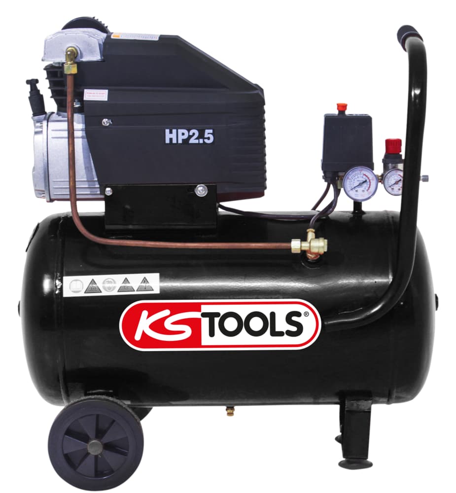 Compresseur sur cuve 50 L - 8 bar - 2.5 CV - 220 V Mono