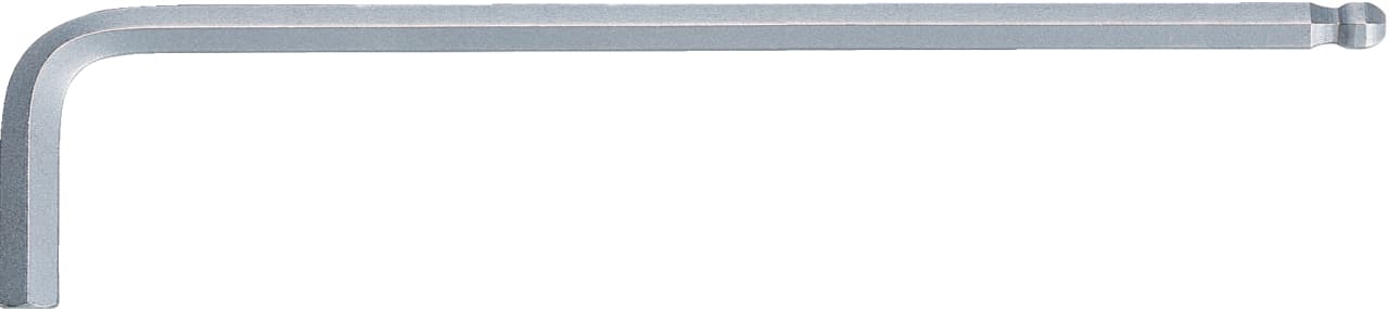 Clé mâle 6 pans à tête sphérique longue, 21 mm