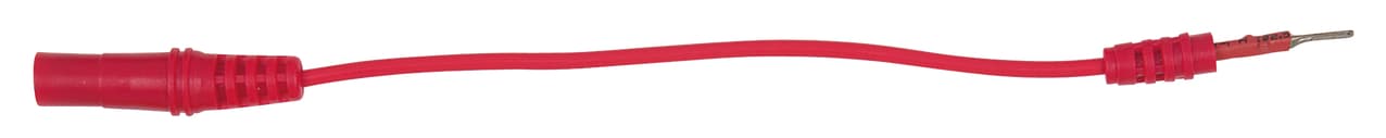 Cordon banane 4 mm sur fiche plate 1,2 mm