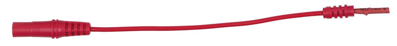 Cordon banane 4 mm sur fiche plate 2 mm