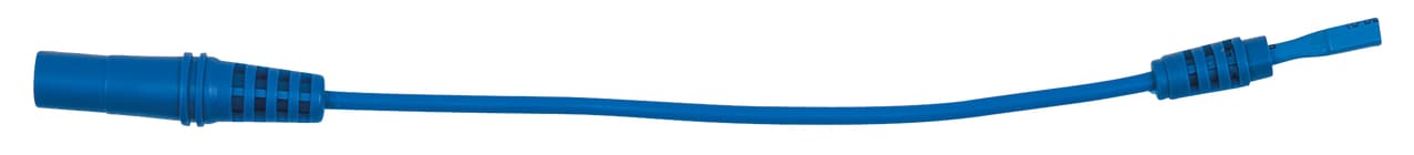 Cordon banane 4 mm sur fiche plate 2,5 mm