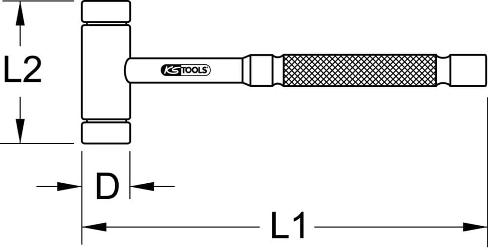 Marteau en laiton DIM 31 mm - 1400g