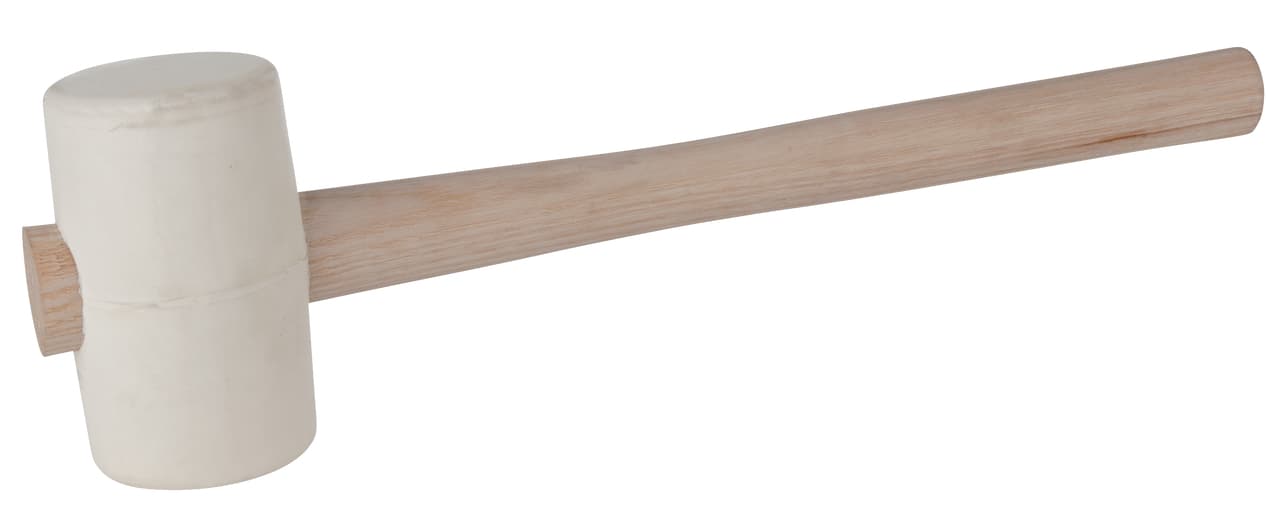 Maillet caoutchouc avec tête blanche, 735g