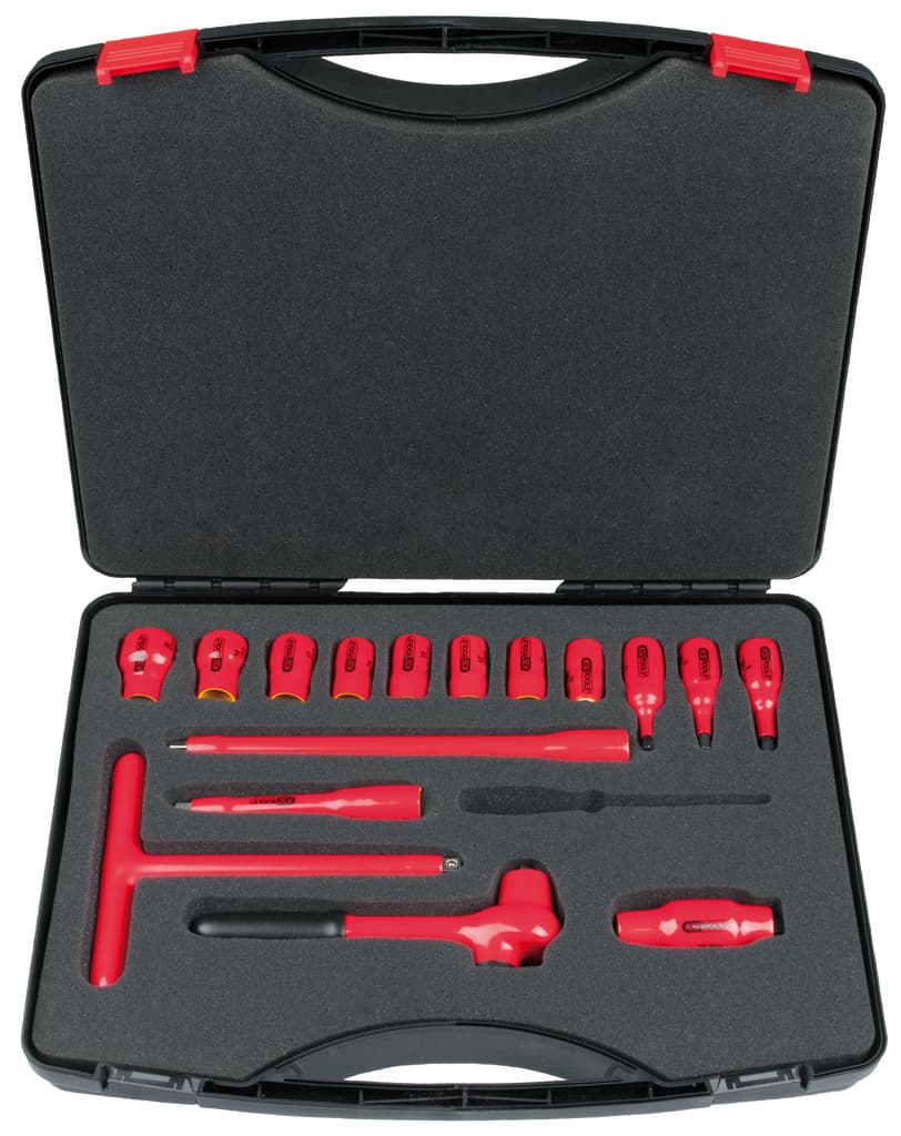"Coffret de douilles isolées 3/8"", 16 pcs. "