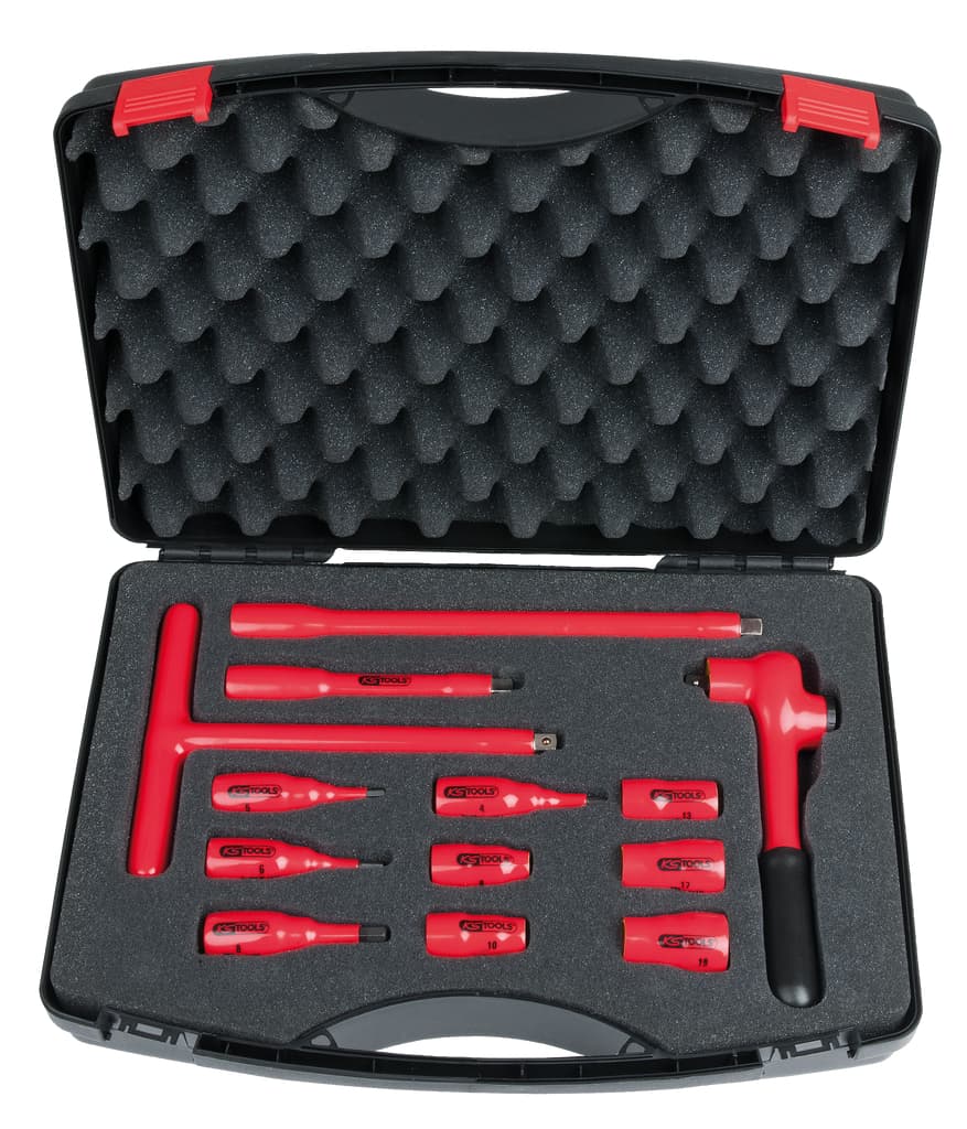 "Coffret de douilles isolées 3/8"", 13 pcs. "