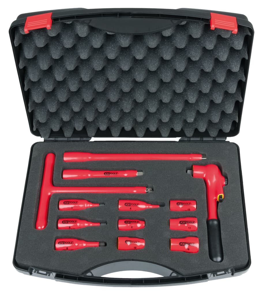 Coffret de douilles et accessoires isolés 3/8, 13 pièces