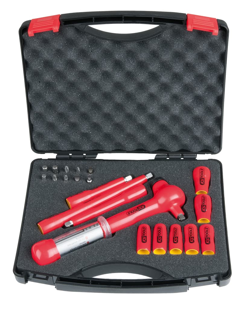 "Coffret de douilles isolées 1/4"", 21 pcs."