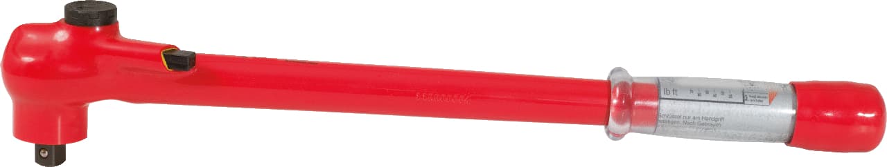 Clé dynamométrique isolée à cliquet réversible 1/2'' 20-100Nm