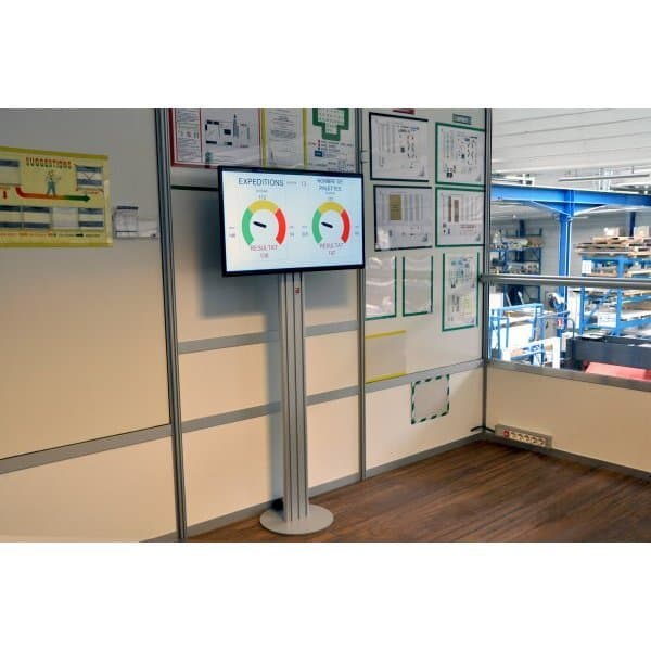 E-LEANBOARD Ecran digital dynamique et connecté 50'' l 1123.5 x H 646.5 mm