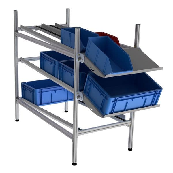 LEANDYNAMIC 500 PICKING l 647 x P 1301 x H 1301 mm 3 niveaux avec 2 étagères rég