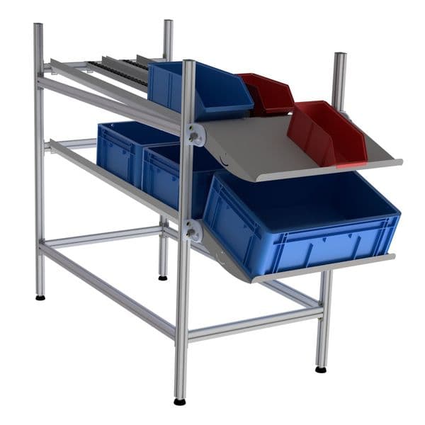 LEANDYNAMIC 500 PICKING l 647 x P 1301 x H 1301 mm 2 niveaux avec 2 étagères rég