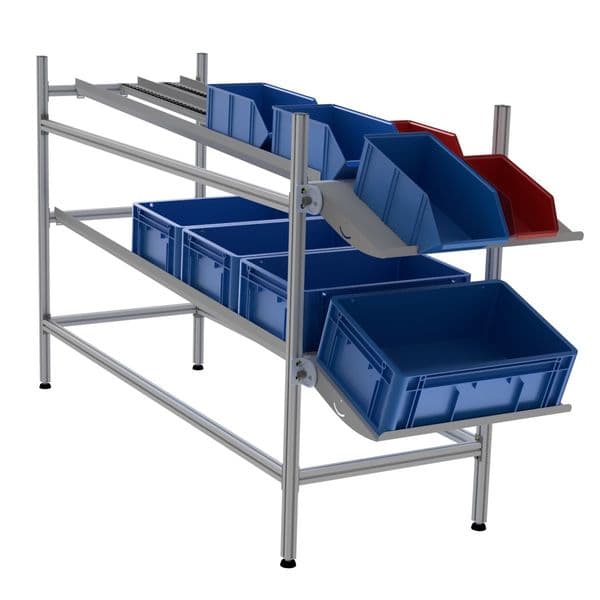LEANDYNAMIC 500 PICKING l 647 x P 1965 x H 1301 mm 2 niveaux avec 2 étagères rég