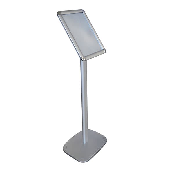Cadre incliné sur pied A4 sur pieds en aluminium