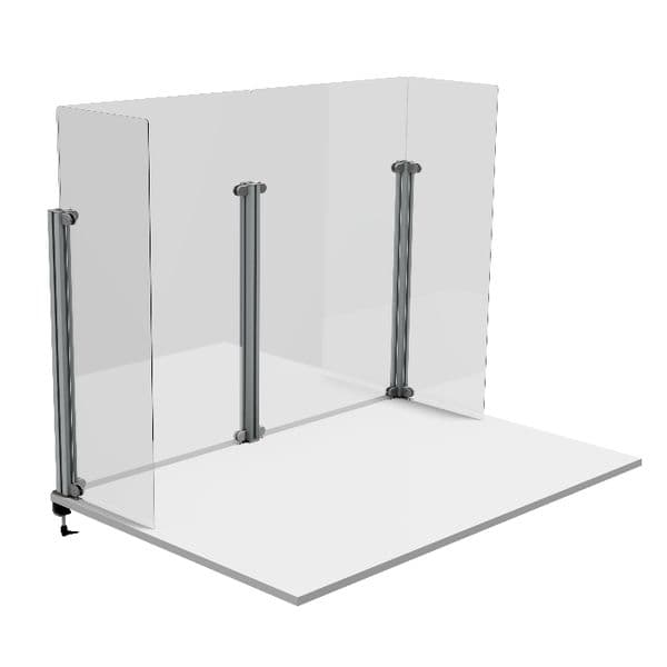 Paroi de protection modulable Centrale l 614 x H 880 mm