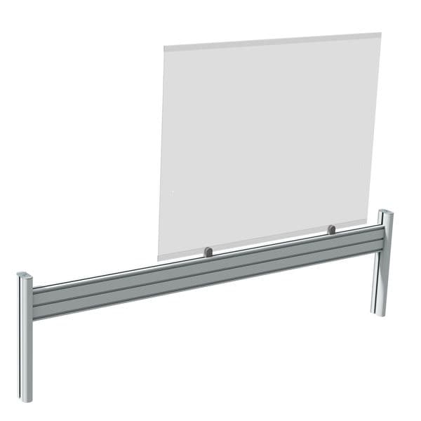 Paroi de protection fixation par 2 étriers 680 x 880 mm