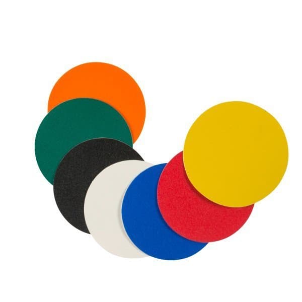 Lot de 70 pastilles adhésives MEDIUM orange Ø 90 mm Ep. 0,40 mm