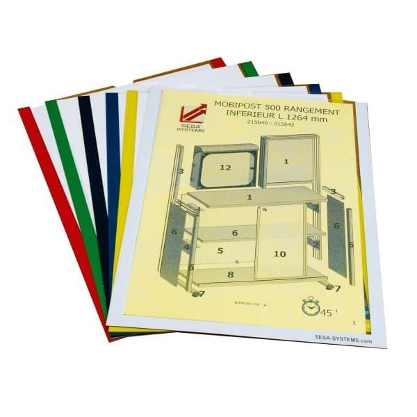 Lot de 2 FLEXDOC A3 vert magnétique