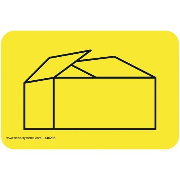 Lot de 2 pictogrammes adhésifs Carton MEDIUM L 300 x H 200 mm Ep. 0,30 mm