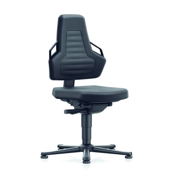 CHAISE D'ATELIER ESD CONFORT assise en polyurethane noir
