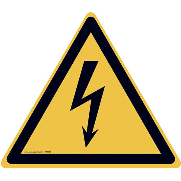 Lot de 2 pictogrammes adhésif au sol EXTRA Ep 0.84 mm Electricité W012