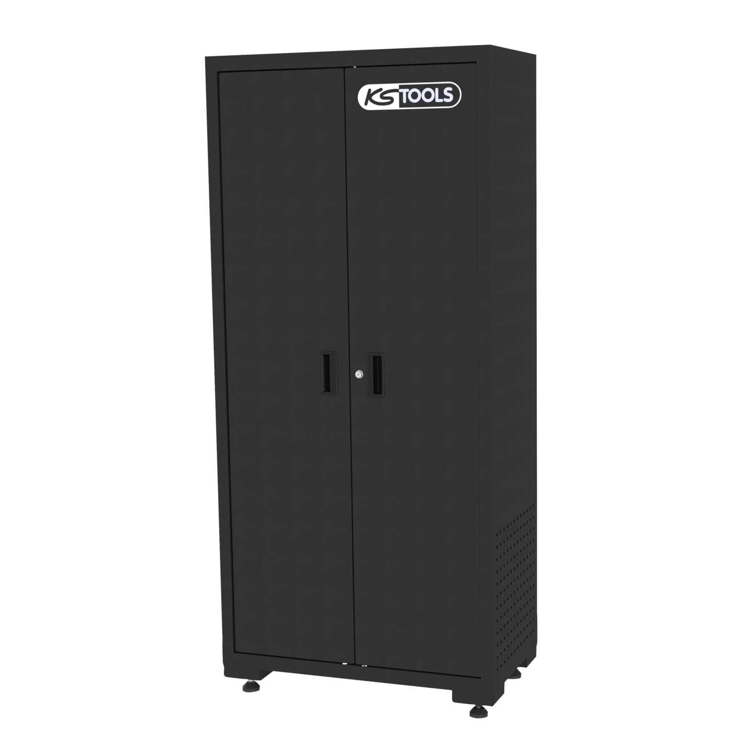 Armoire de rangement haute à 4 étagères. L. 903 x l. 518 x H. 1950 mm