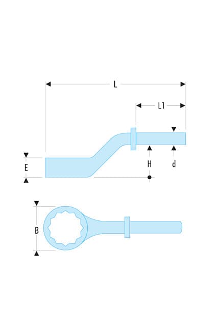 SLS CLE POLYGONALE CONTRECOUDEE 24MM