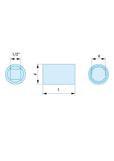 "1/2""  DOUILLE METRIQUE - 16 SR"