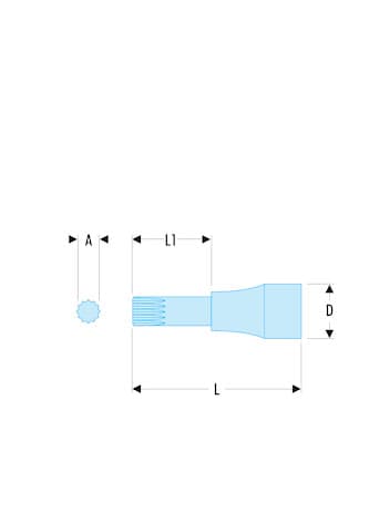 DOUIL-TVIS 1/2' XZN M8