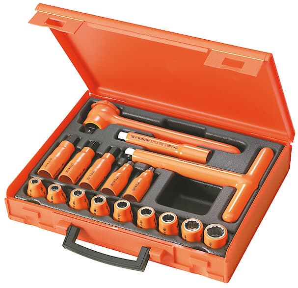 COFFRET 17 OUTILS 1/2' ISOL