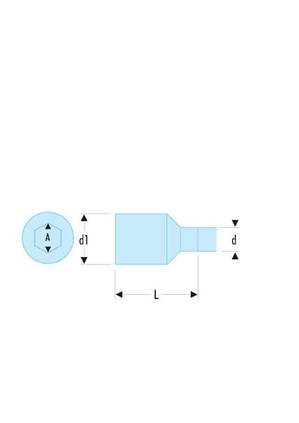 DOUILLE 1/4 ISOLEE 7 MM