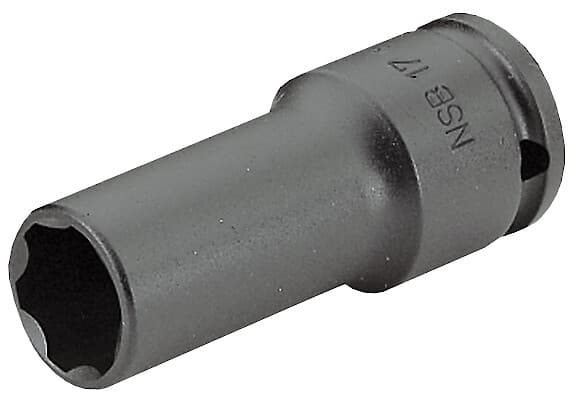 DOUILLE IMPACT 1/2' LONG FINE 6PT 17MM
