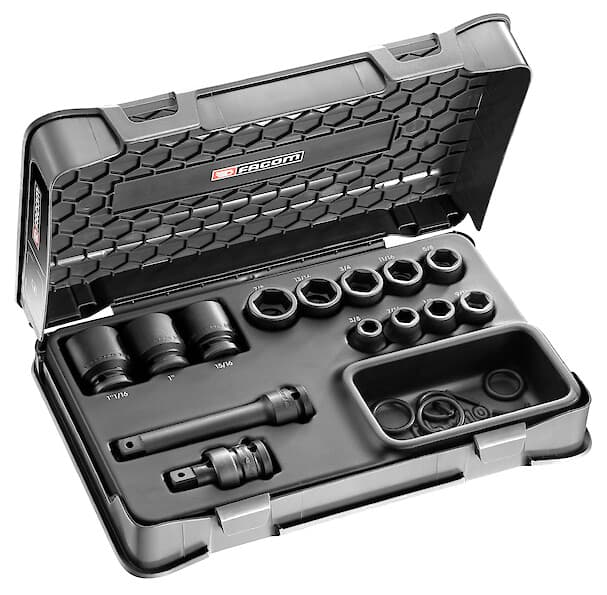 COFFRET DOUIL 1/2' IMPACT 6P 3/8-1'1/16