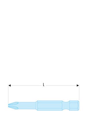 EMBOUT 1/4 PH 2 LONG 90MM
