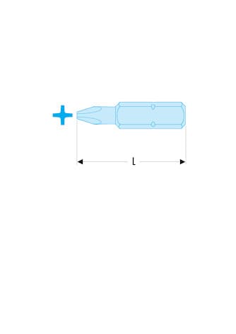EMBOUT 5/16 PH 1 LONG 32 MM