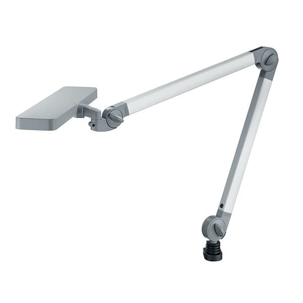 Lampe LED 16W variable sur bras articulés, fixation par pince étau
