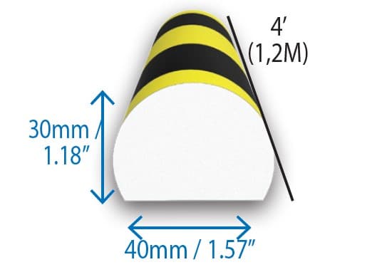 Round Surface Bumper /Length 1.2M