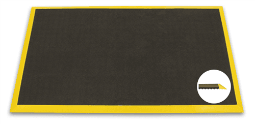 ERGOMAT® Bubble Down Antifatigue Mats with Yellow Bevels L : 60, l : 90