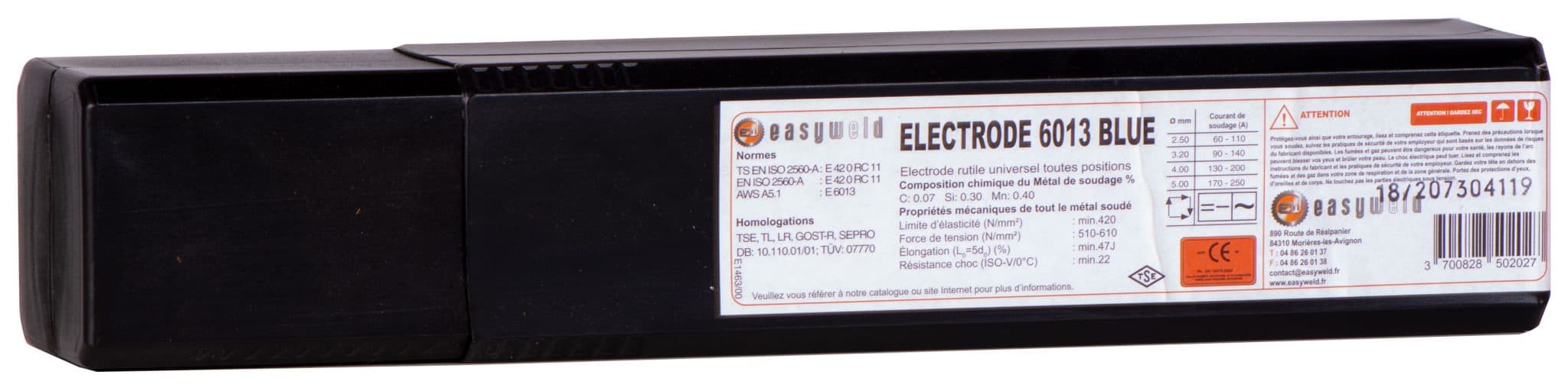 ELECTRODE ARC 6013 BLUE 2.0x350 5KG Condition de vente : 5