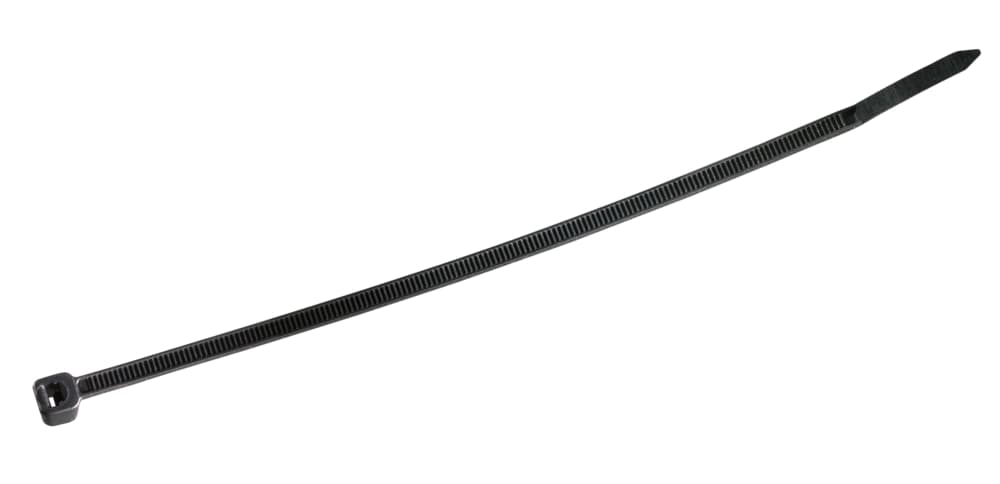 Sachet de colliers nylon noirs 190 x 4.8 mm. 100 pcs