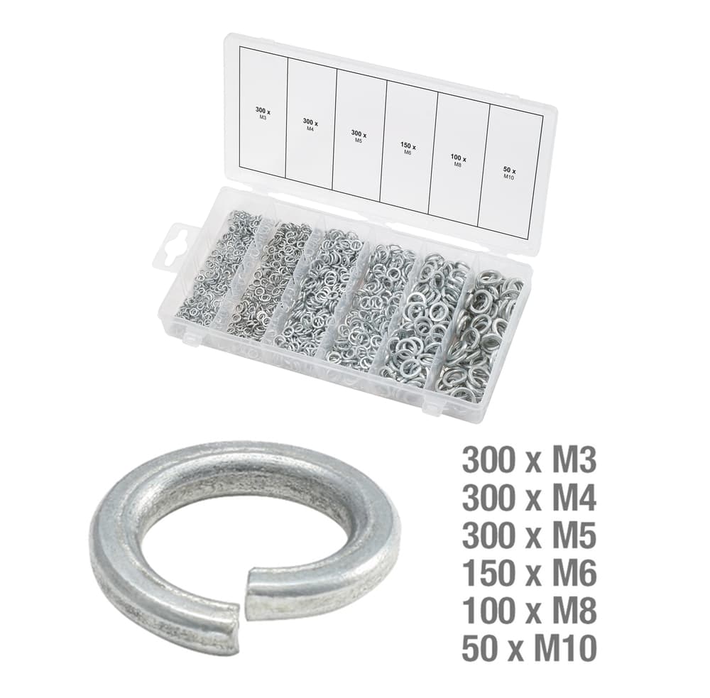 Assortiment de rondelles grower. 1200 pcs