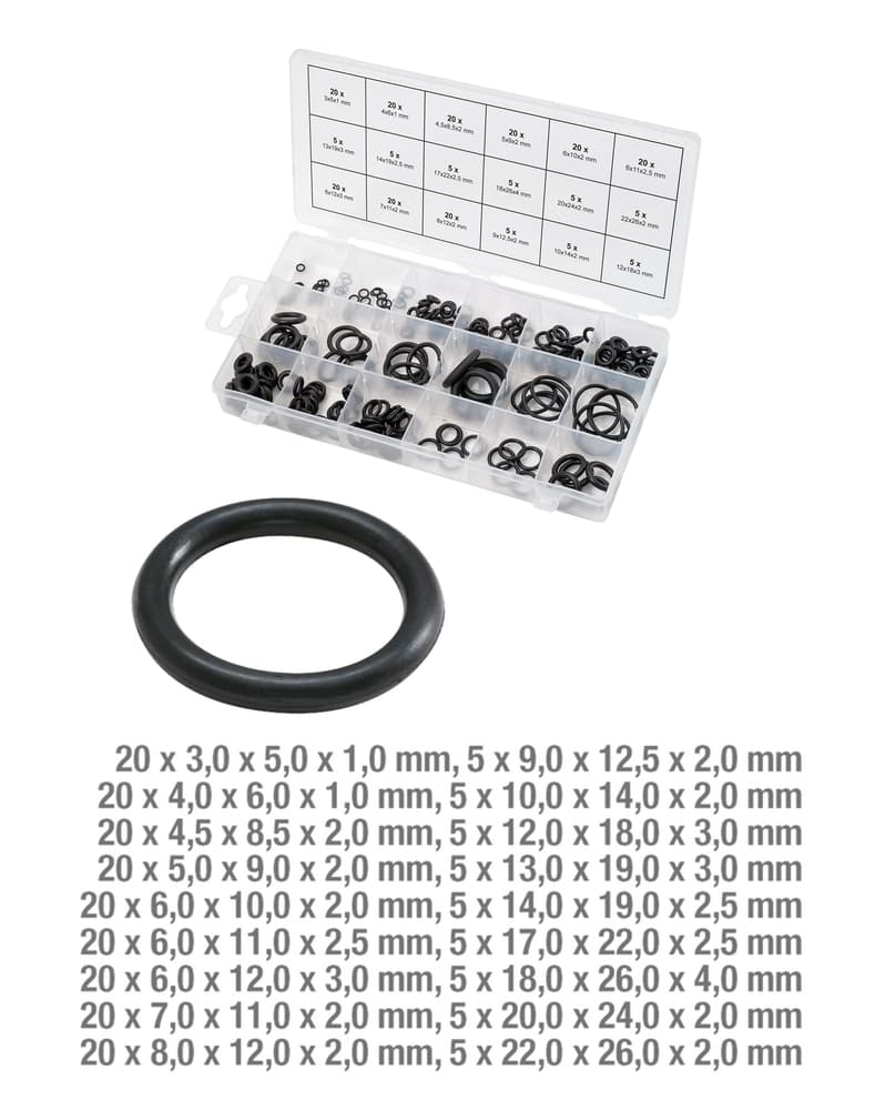 Assortiment de joints toriques x225