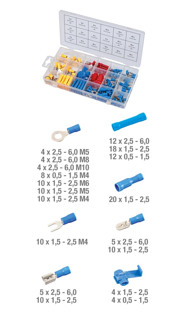 Assortiment de cosses. 160 pcs