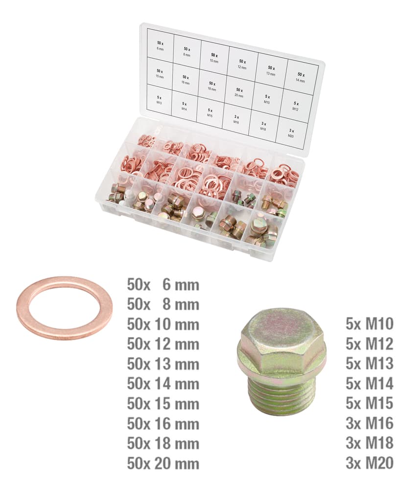 Assortiment de vis de vidange carter et joint x534