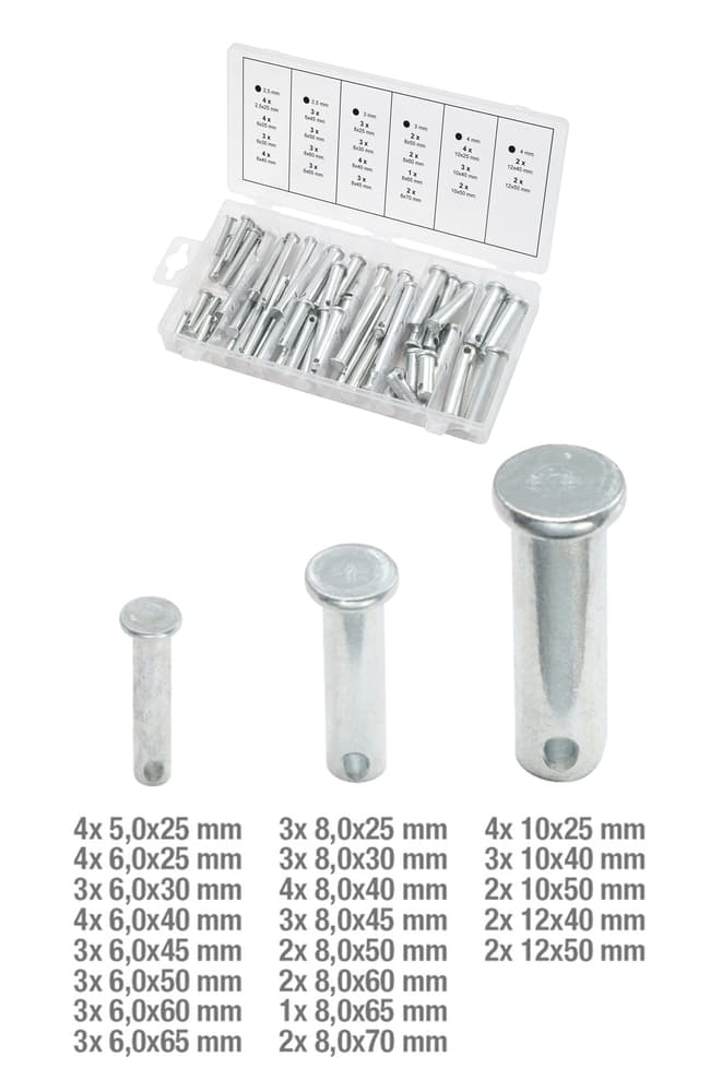 Assortiment d'écrous de sécurité. 60 pcs