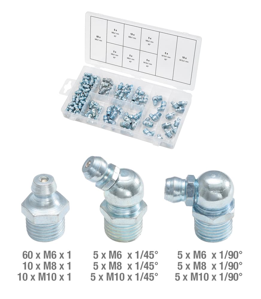 Assortiment de graisseurs. 110 pcs