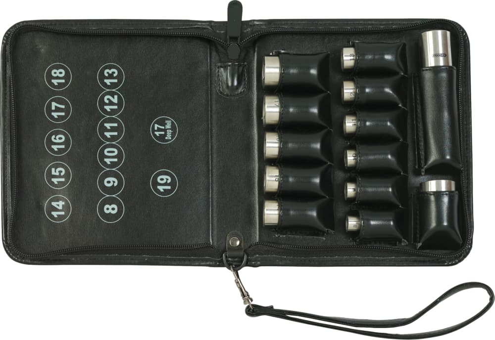 Jeu de douilles TITANplus 6 pans 3-8''. 13 pièces